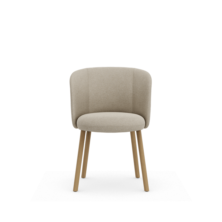 Mikado Side Chair stol, Nubia Cream-pearl-natural oak Vitra