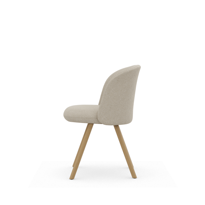 Mikado Side Chair stol, Nubia Cream-pearl-natural oak Vitra