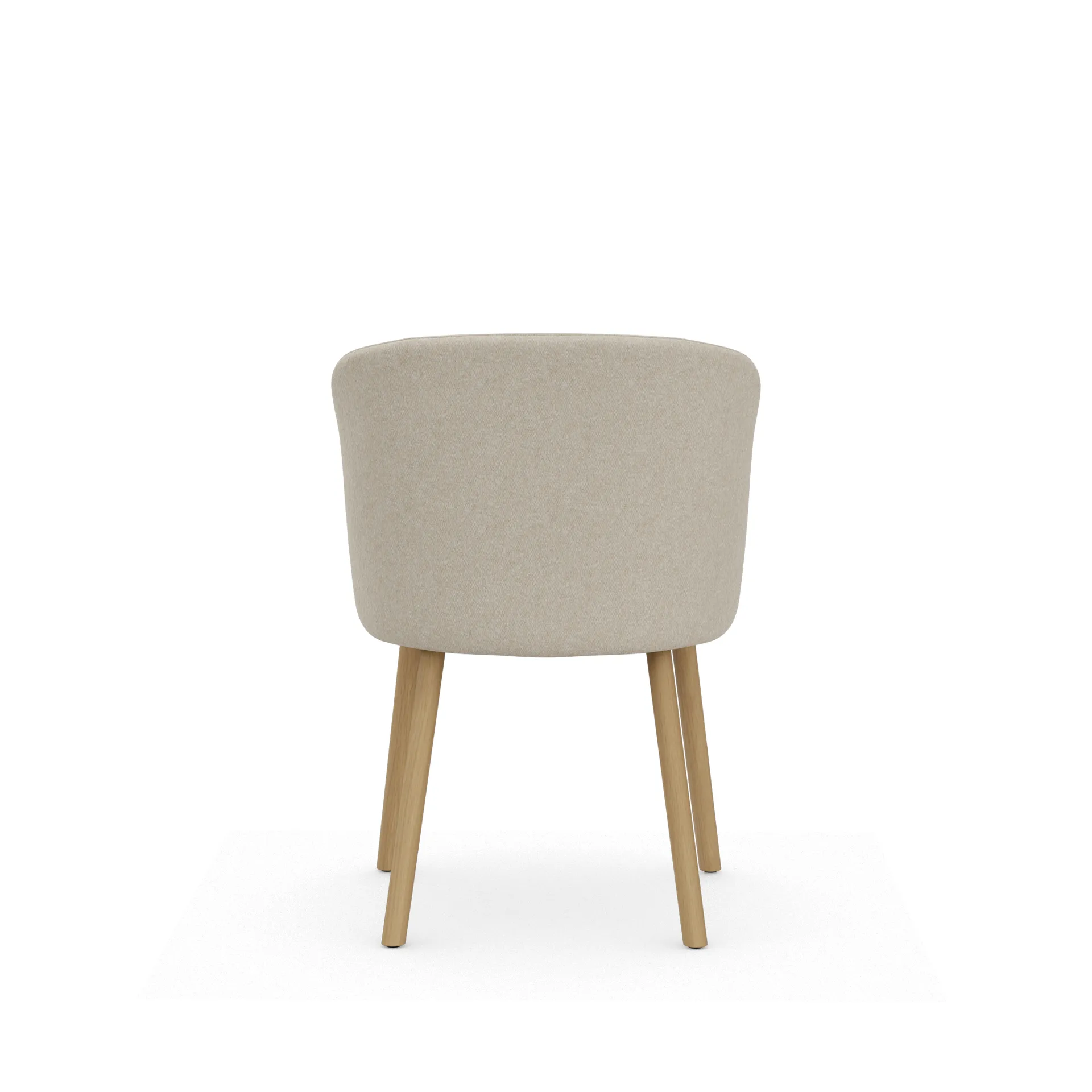 Mikado Side Chair stol, Nubia Cream-pearl-natural oak Vitra