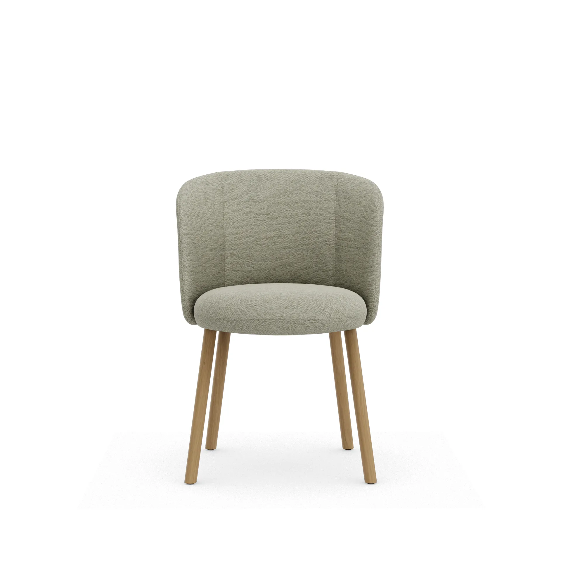 Mikado Side Chair stol, Nubia Cream-sand-natural oak Vitra