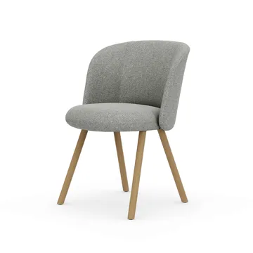Mikado Side Chair stol - Nubia Cream-sierra grey-natural oak - Vitra