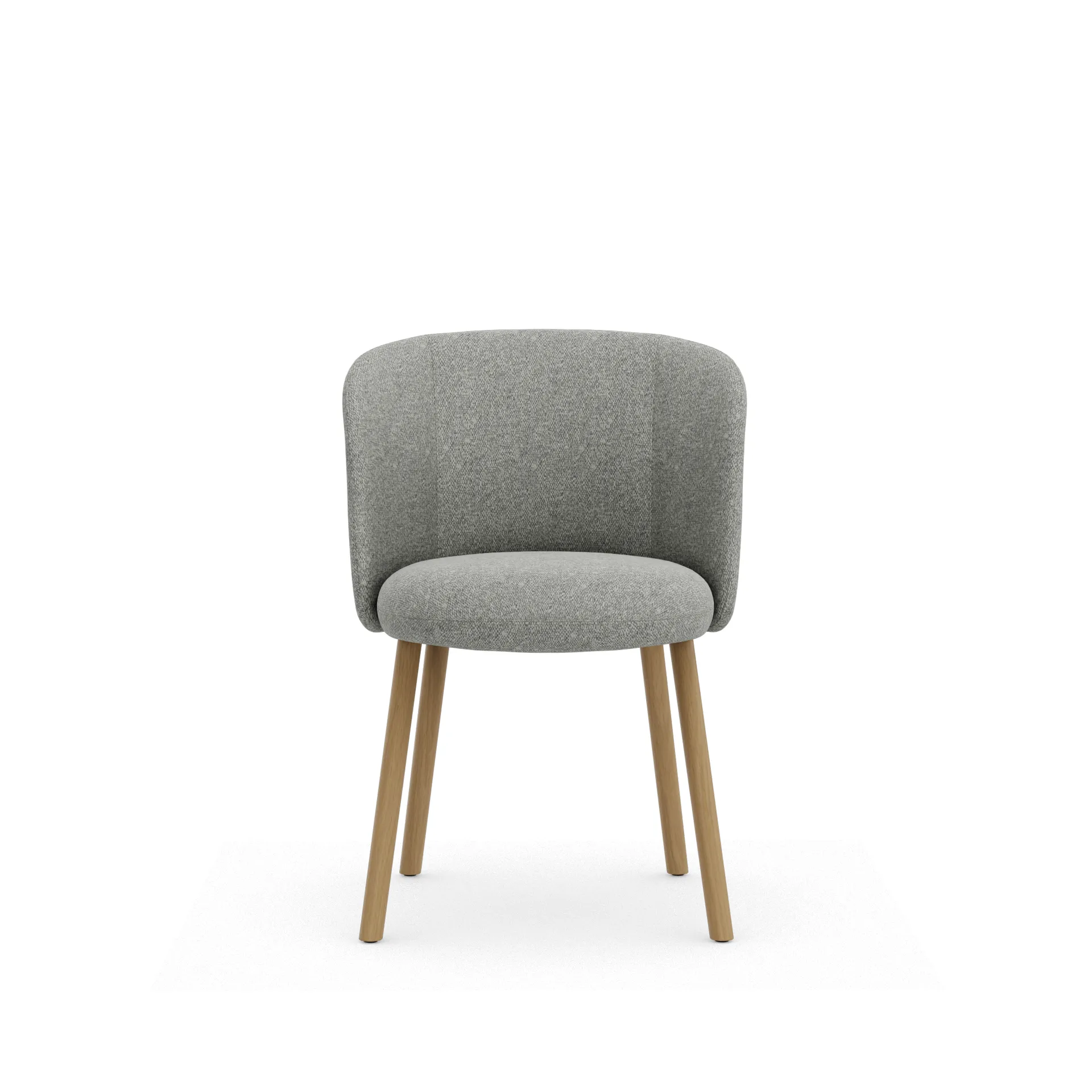Mikado Side Chair stol, Nubia Cream-sierra grey-natural oak Vitra