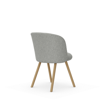 Mikado Side Chair stol - Nubia Cream-sierra grey-natural oak - Vitra