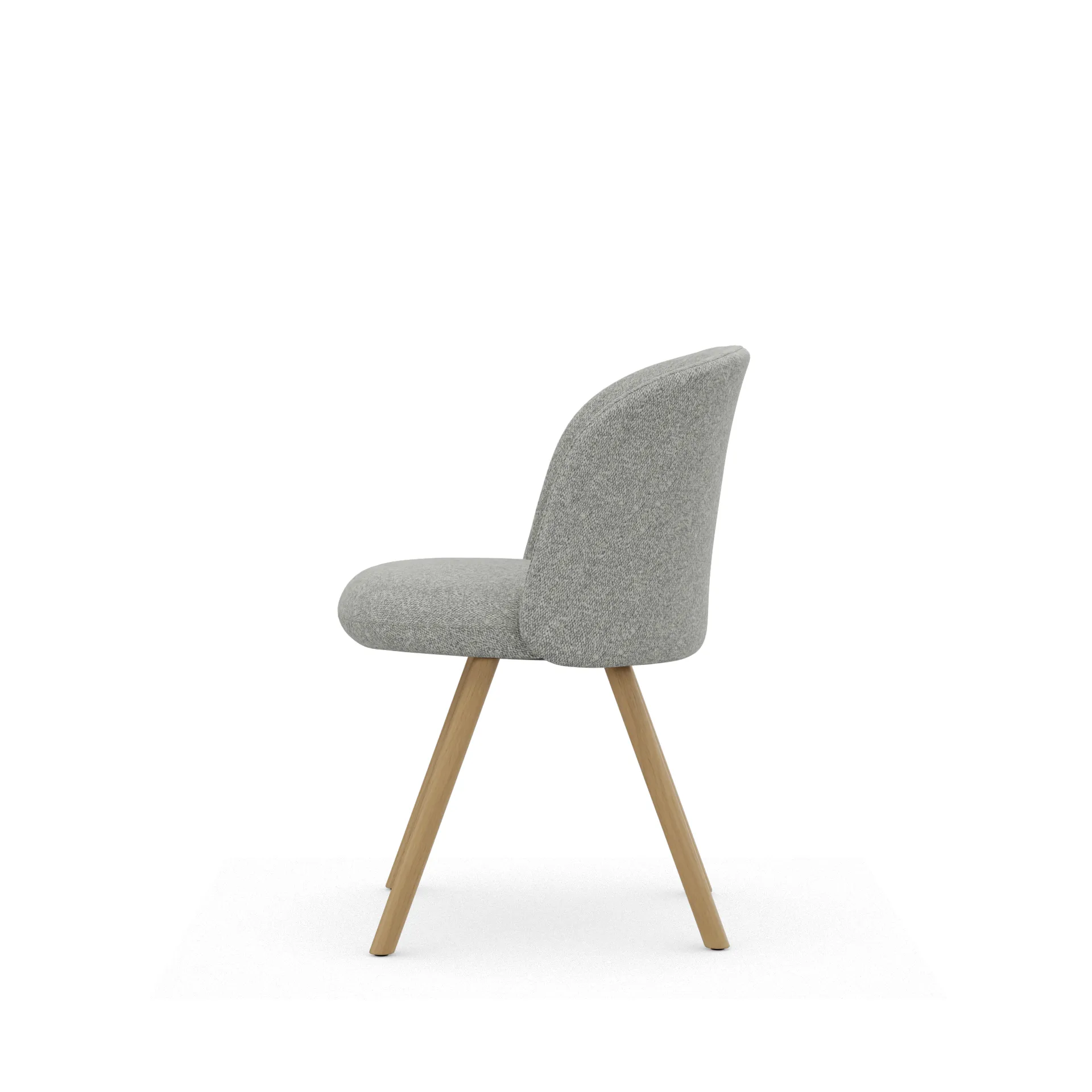 Mikado Side Chair stol, Nubia Cream-sierra grey-natural oak Vitra
