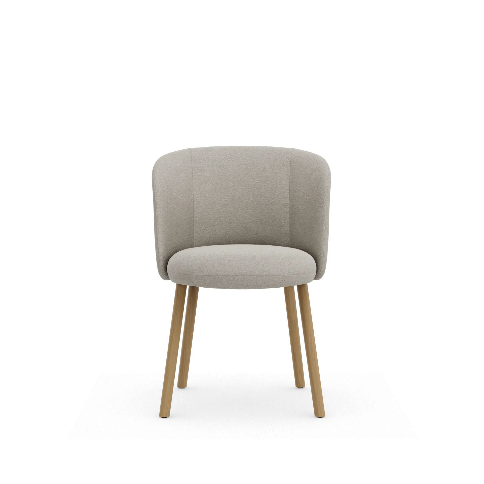Mikado Side Chair stol, Nubia Ivory-pearl-natural oak Vitra