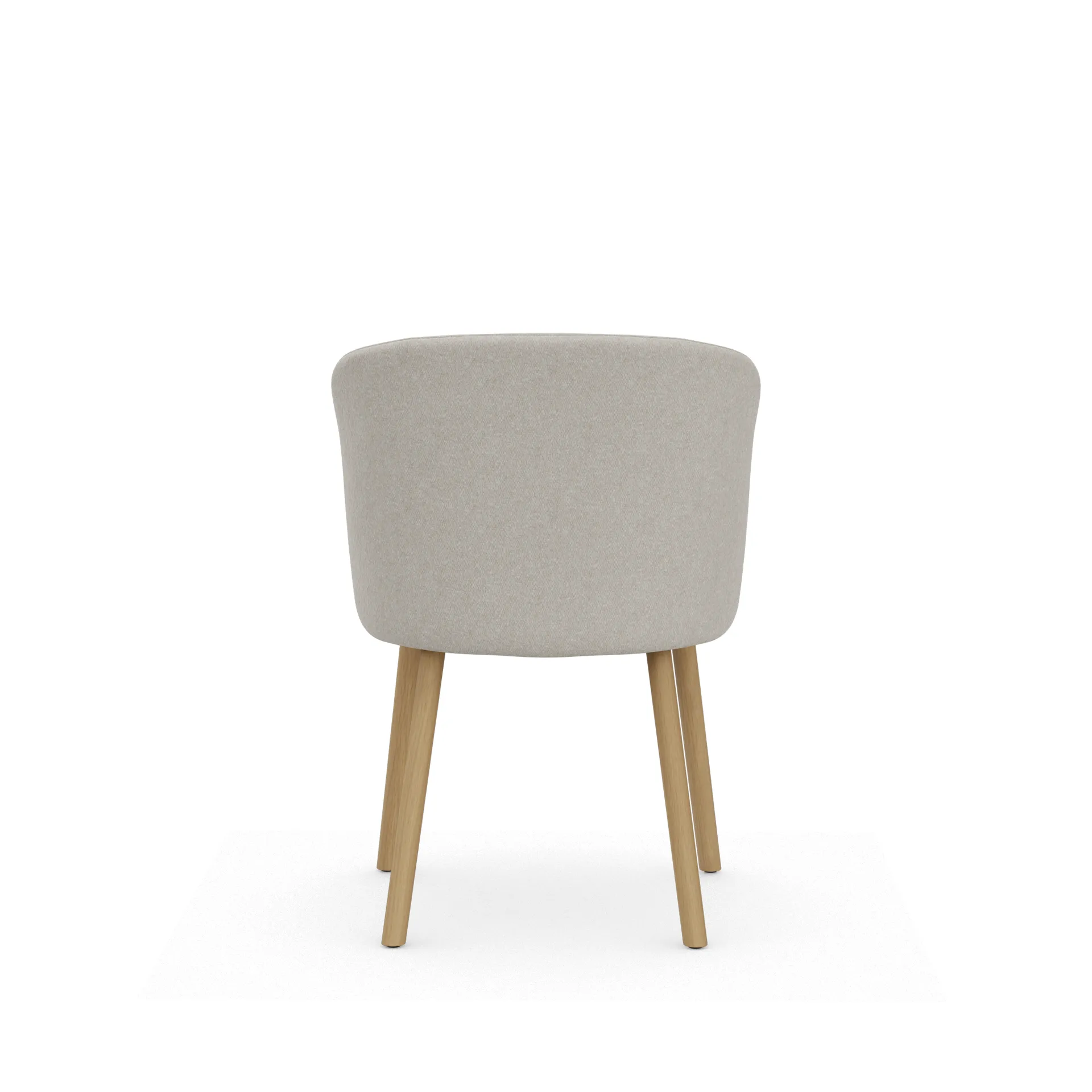 Mikado Side Chair stol, Nubia Ivory-pearl-natural oak Vitra
