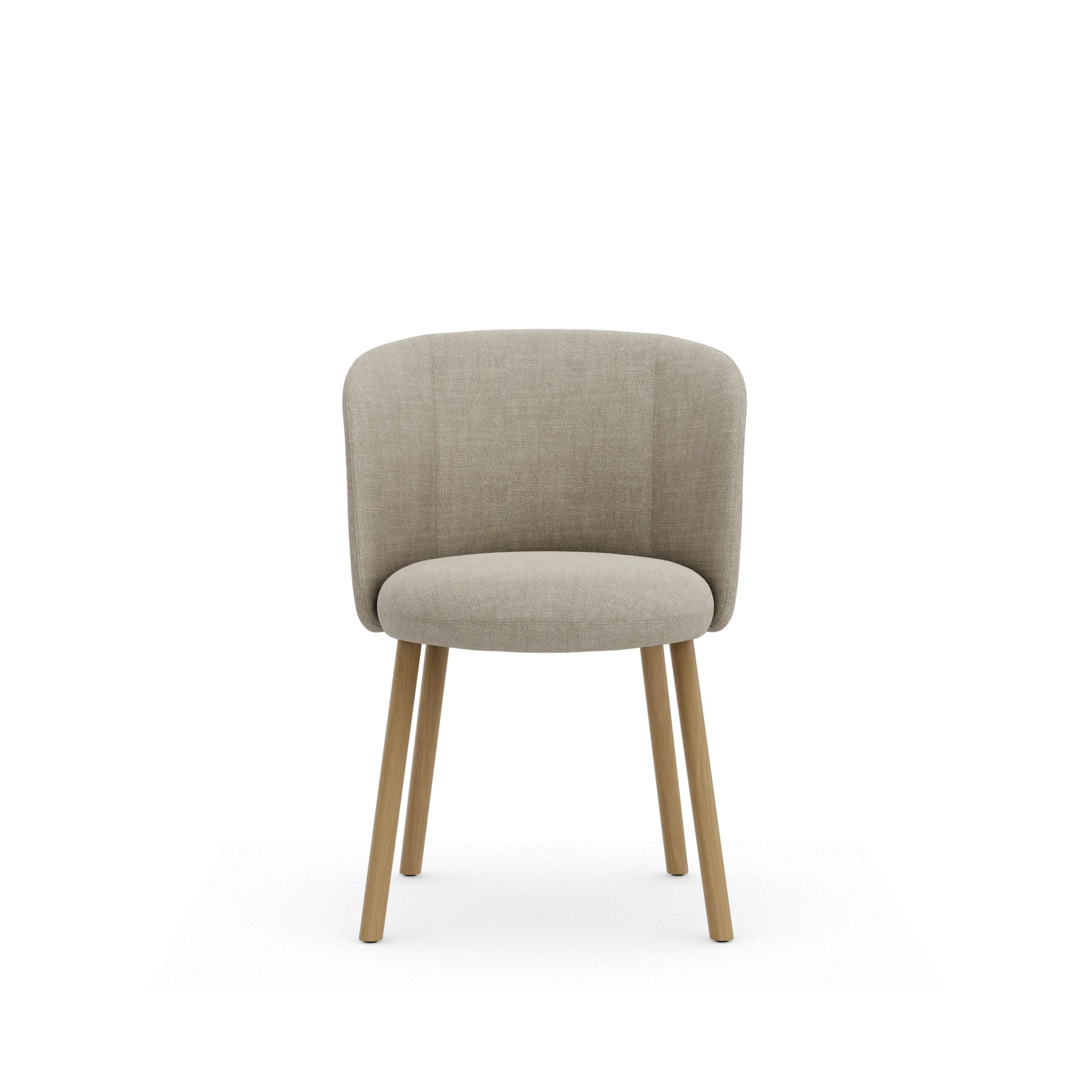 Mikado Side Chair stol, Savana Pearl melange-natural oak Vitra