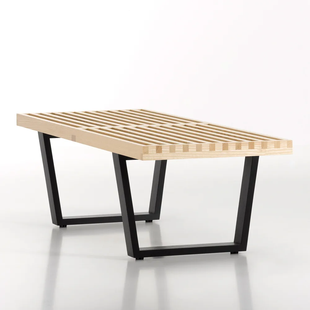 Nelson bänk, Ask-Svartlackade ask 122x35 cm Vitra