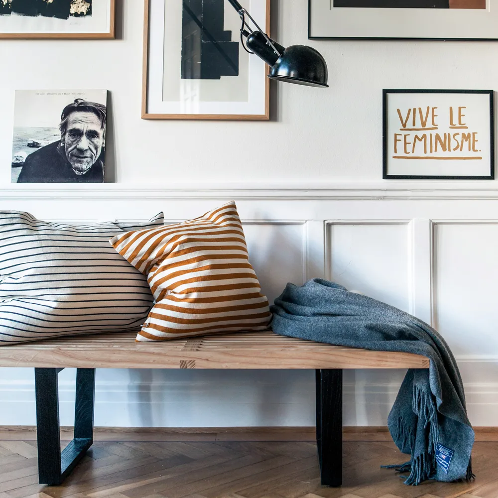 Nelson bänk, Ask-Svartlackade ask 122x35 cm Vitra