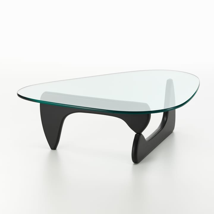 Noguchi coffee table soffbord glasskiva, Svart ask Vitra