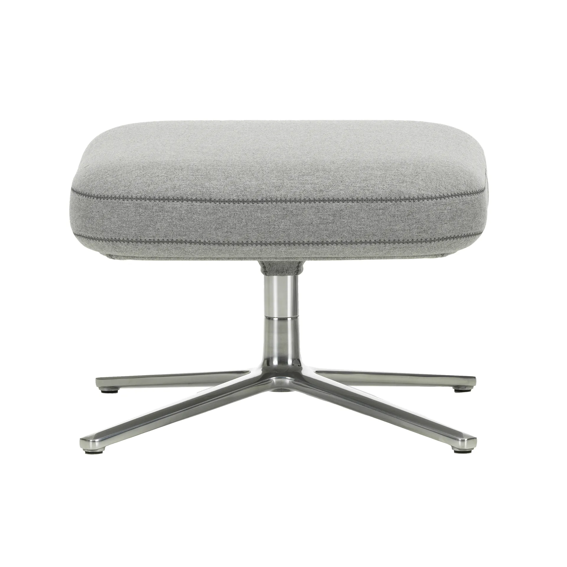 Ottoman fotpall aluminiumstativ, Cosy 2 pebble grey Vitra