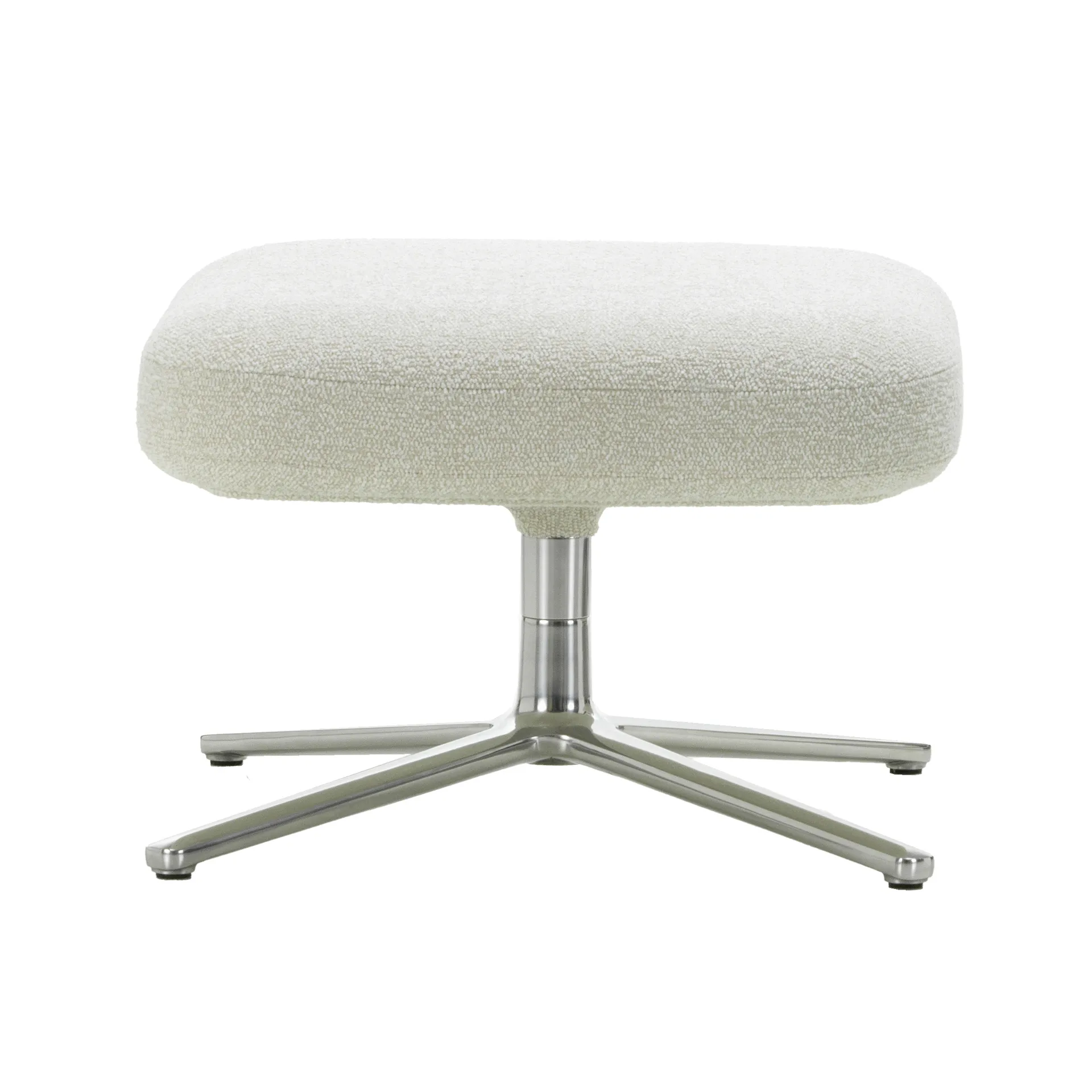 Ottoman fotpall aluminiumstativ, Nubia 01 ivory-pearl Vitra