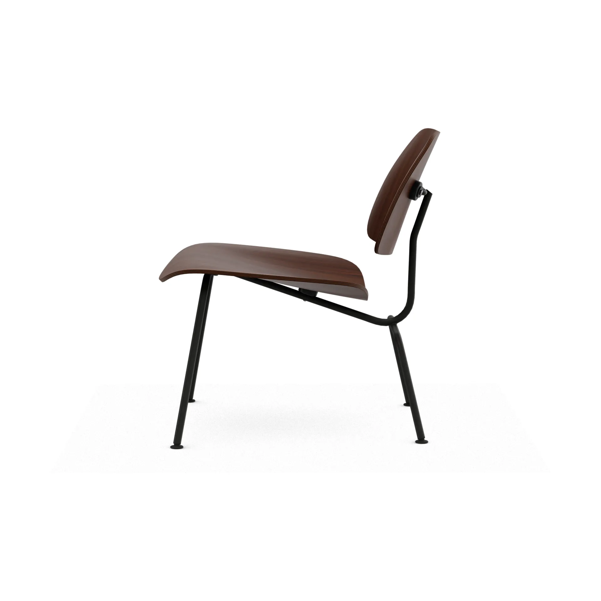 Plywood group LCM fåtölj, Valnöt-basic dark Vitra