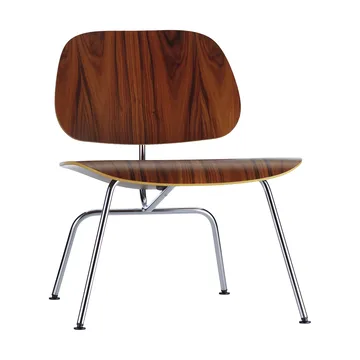 Plywood group LCM fåtölj - Valnöt-krom - Vitra