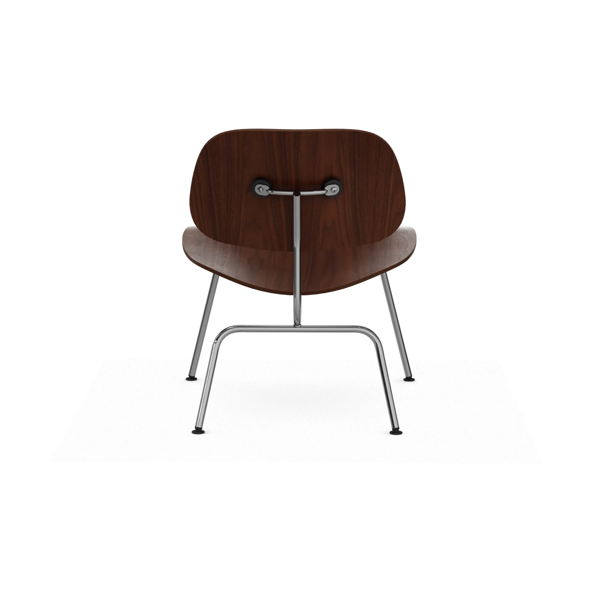 Plywood group LCM fåtölj, Valnöt-krom Vitra