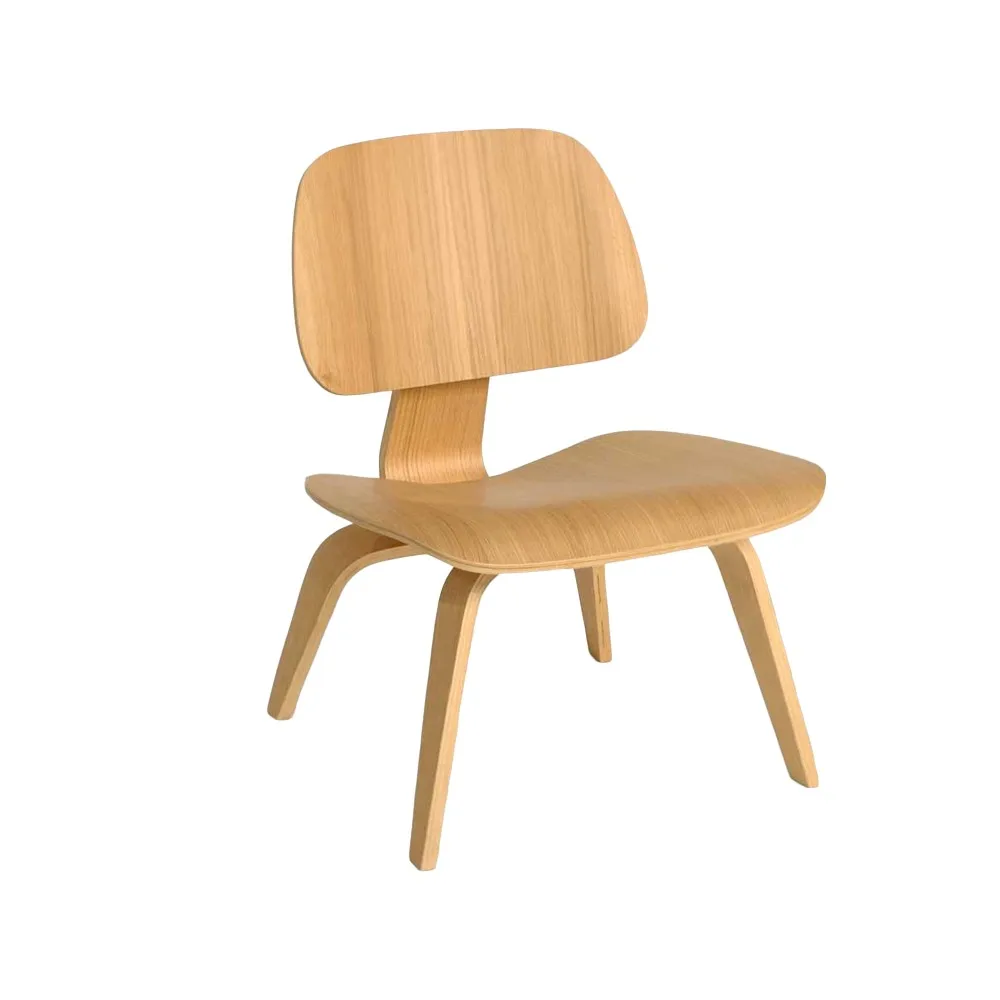Plywood group LCW fåtölj, Ask Vitra