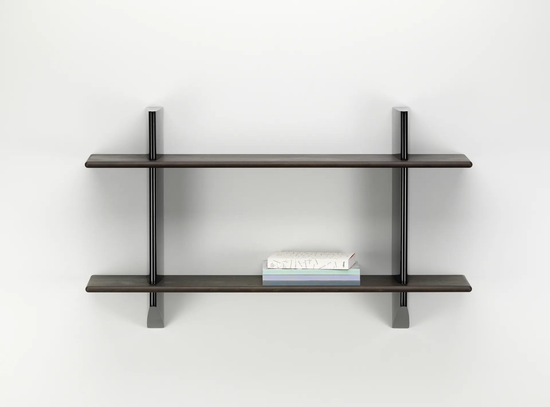 Rayonnage mural hylla, Dark oak-Deep black Vitra