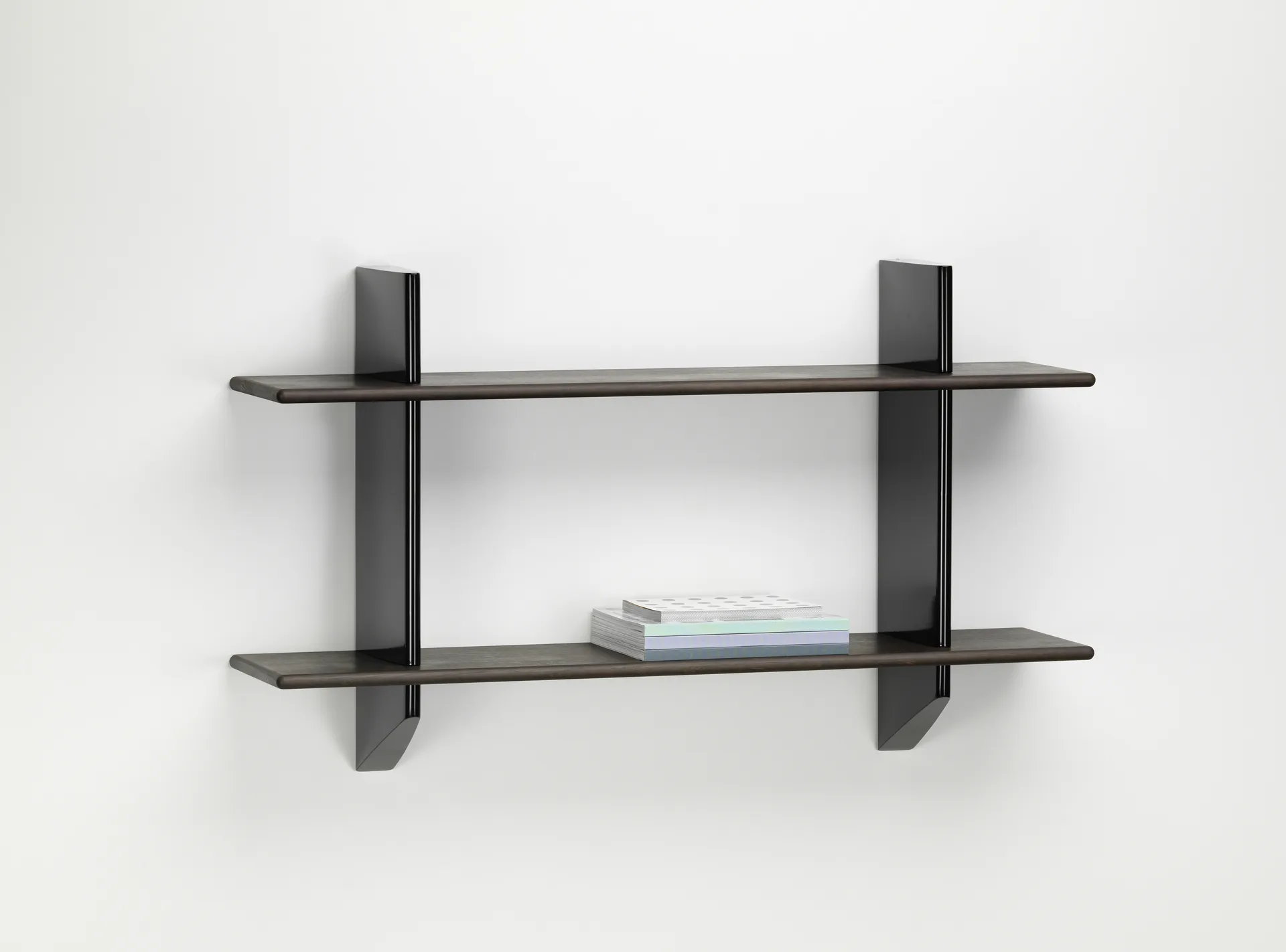 Rayonnage mural hylla, Dark oak-Deep black Vitra