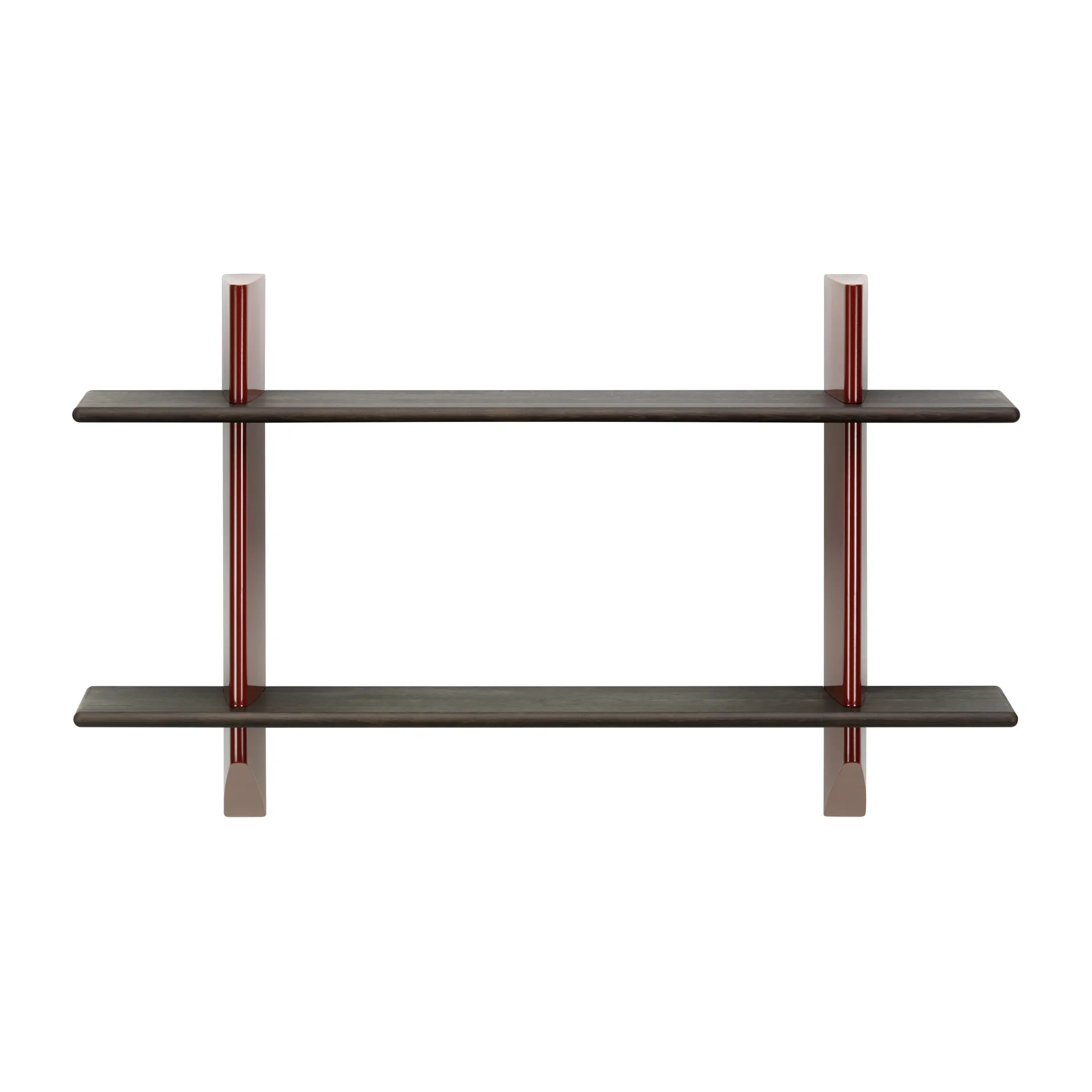 Rayonnage mural hylla, Dark oak-Japanese red Vitra