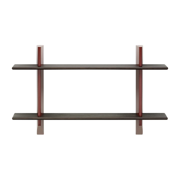 Rayonnage mural hylla, Dark oak-Japanese red Vitra