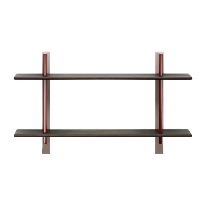 Rayonnage mural hylla - Dark oak-Japanese red - Vitra