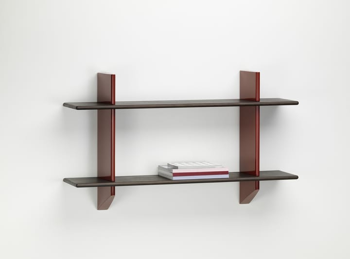 Rayonnage mural hylla, Dark oak-Japanese red Vitra