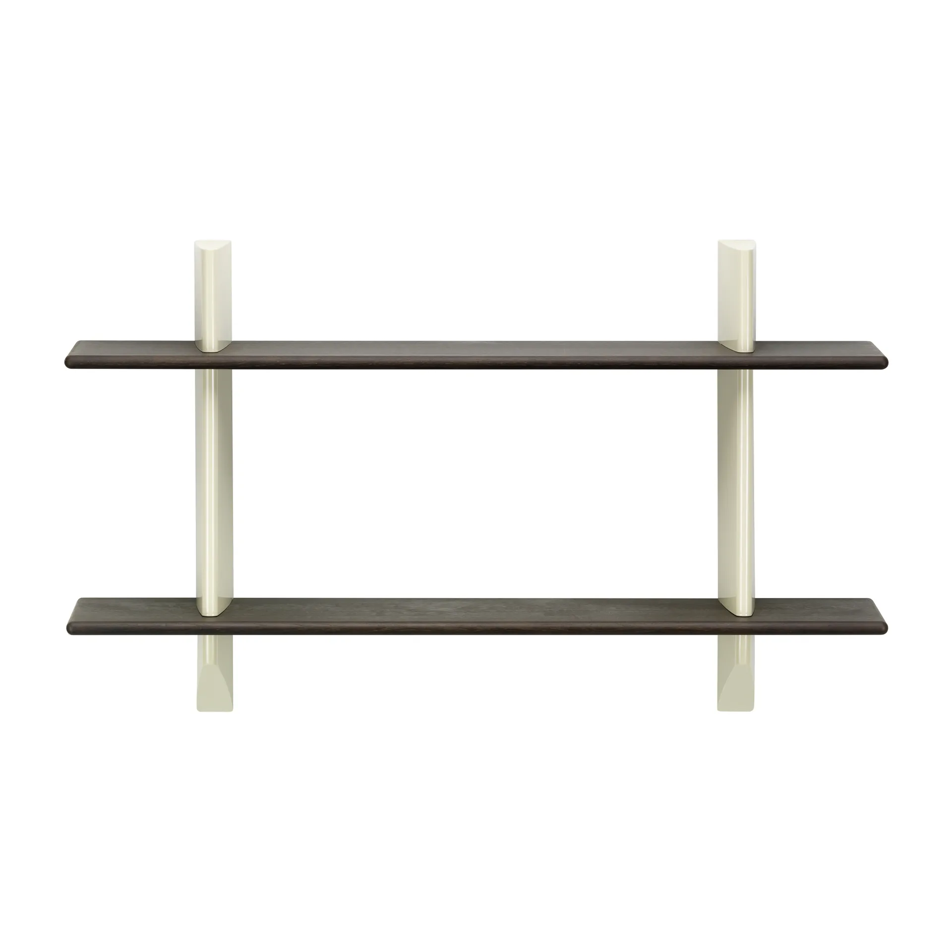 Rayonnage mural hylla, Dark oak-Prouvé blanc colombe Vitra