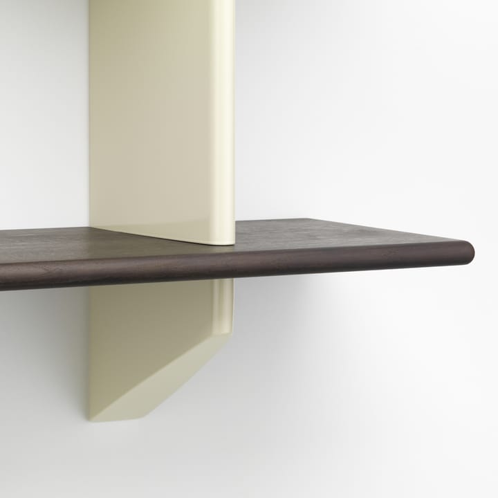 Rayonnage mural hylla, Dark oak-Prouvé blanc colombe Vitra