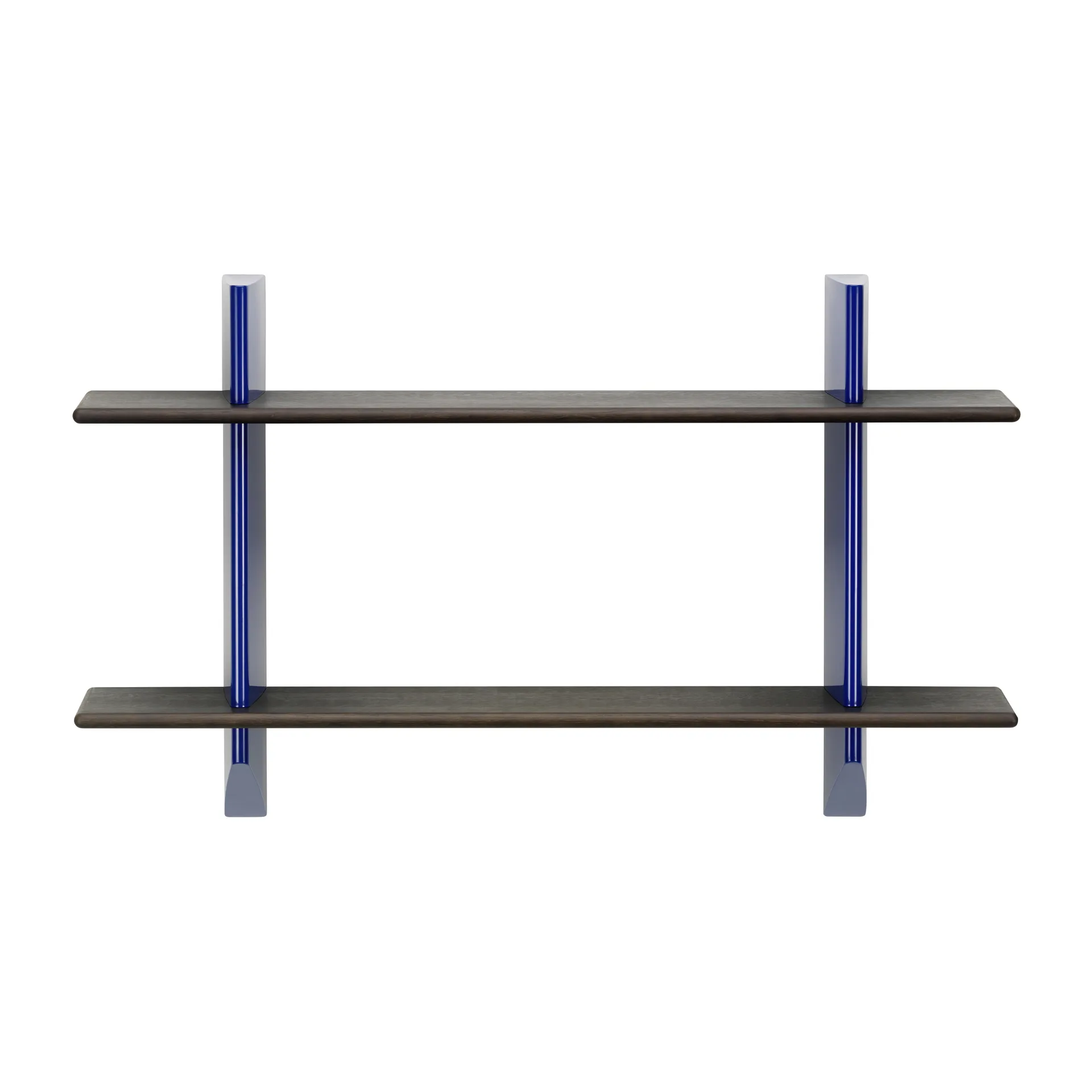 Rayonnage mural hylla, Dark oak-Prouvé bleu marcoule Vitra