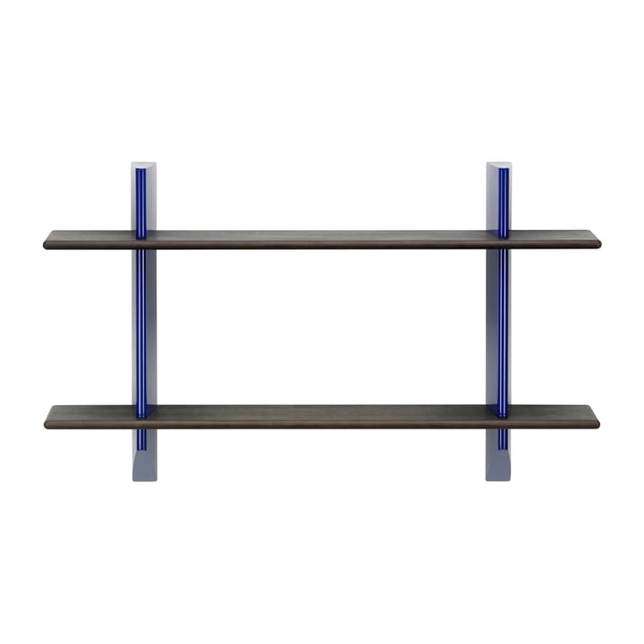 Rayonnage mural hylla, Dark oak-Prouvé bleu marcoule Vitra