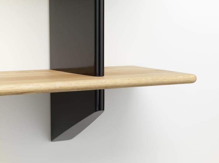 Rayonnage mural hylla, Oak-Deep black Vitra