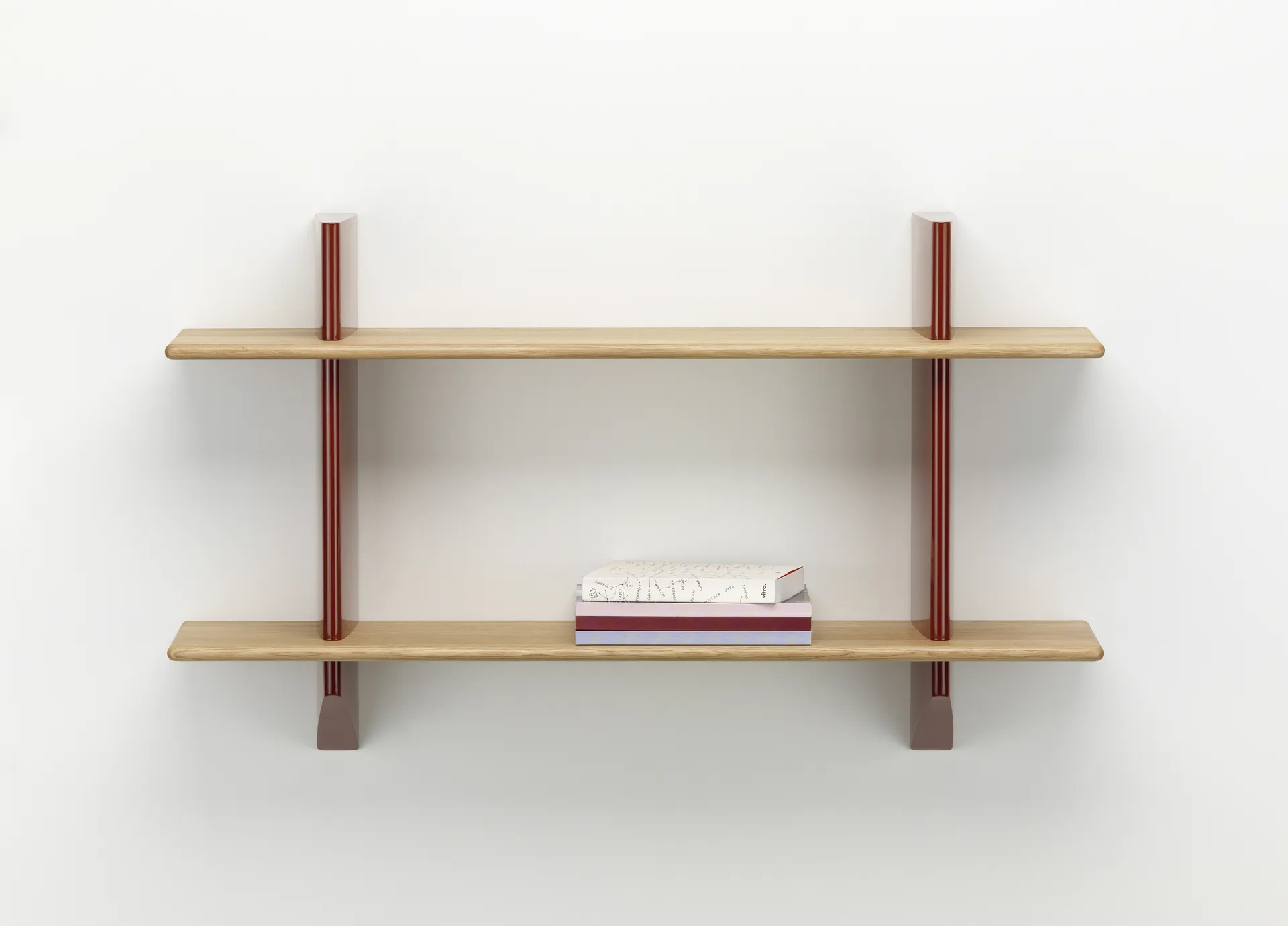 Rayonnage mural hylla, Oak-Japanese red Vitra