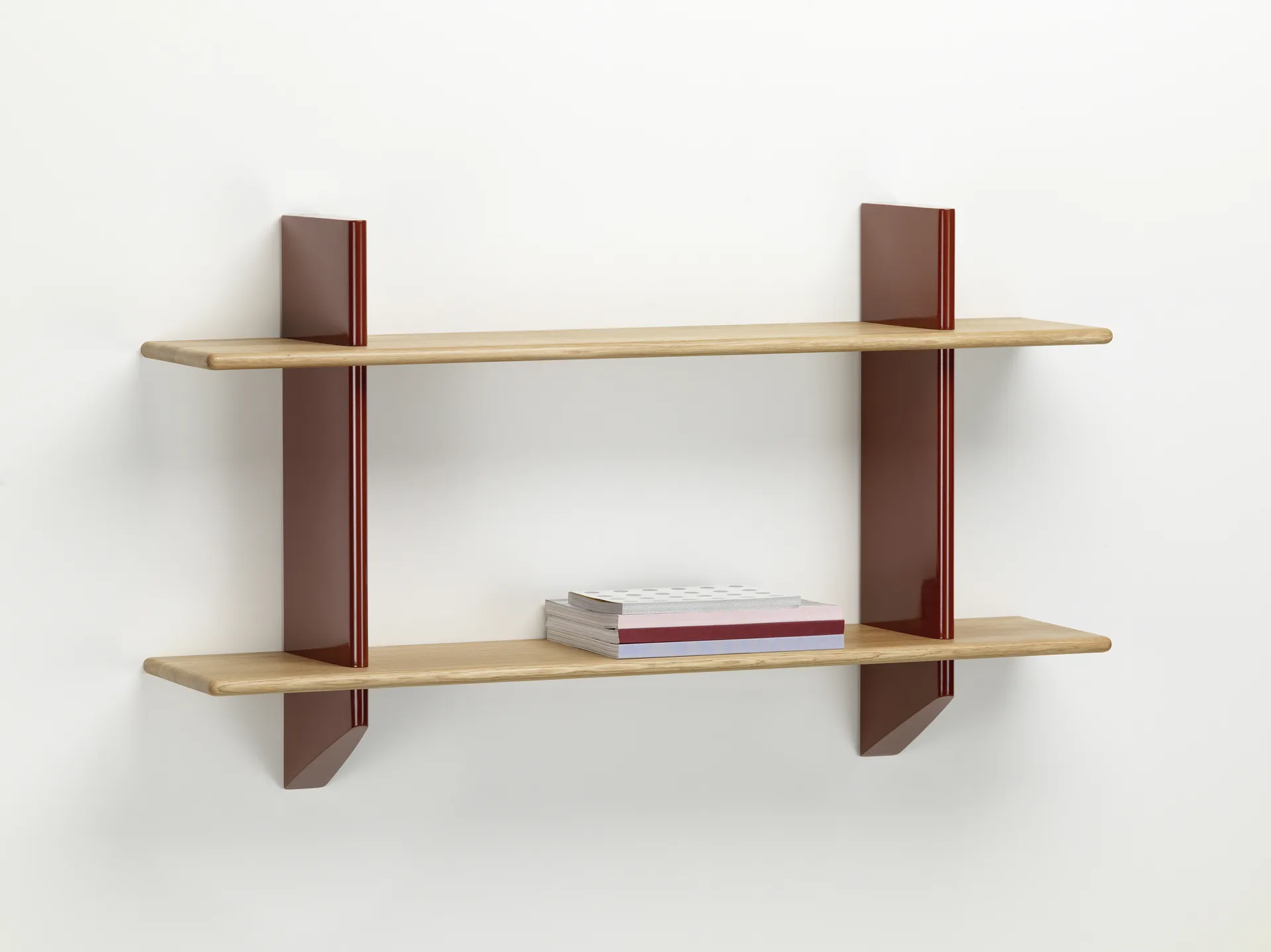 Rayonnage mural hylla, Oak-Japanese red Vitra