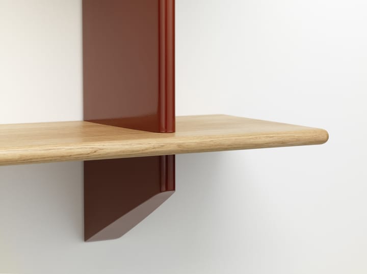 Rayonnage mural hylla, Oak-Japanese red Vitra