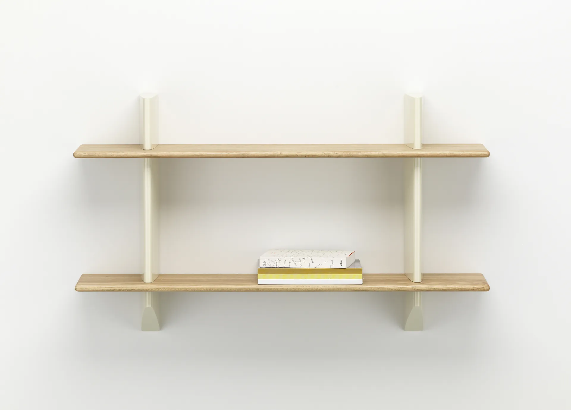 Rayonnage mural hylla, Oak-Prouvé blanc colombe Vitra