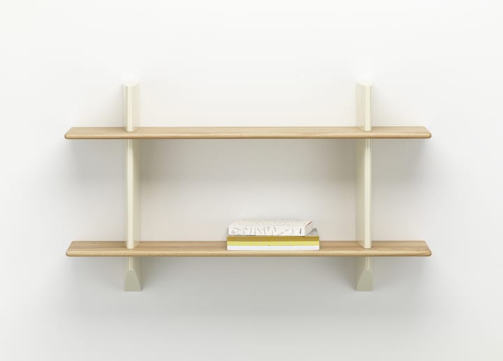 Rayonnage mural hylla, Oak-Prouvé blanc colombe Vitra