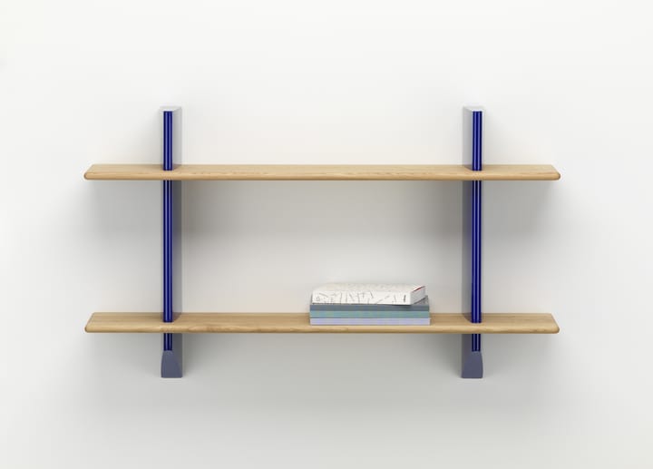 Rayonnage mural hylla, Oak-Prouvé bleu marcoule Vitra