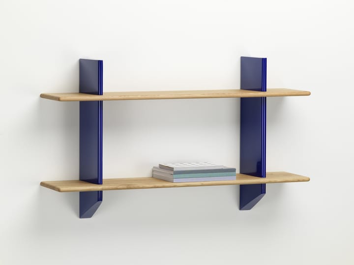 Rayonnage mural hylla, Oak-Prouvé bleu marcoule Vitra