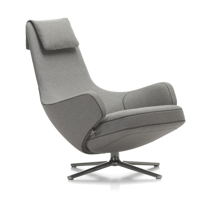 Repos fåtölj aluminiumstativ - Cosy 2 pebble grey - Vitra