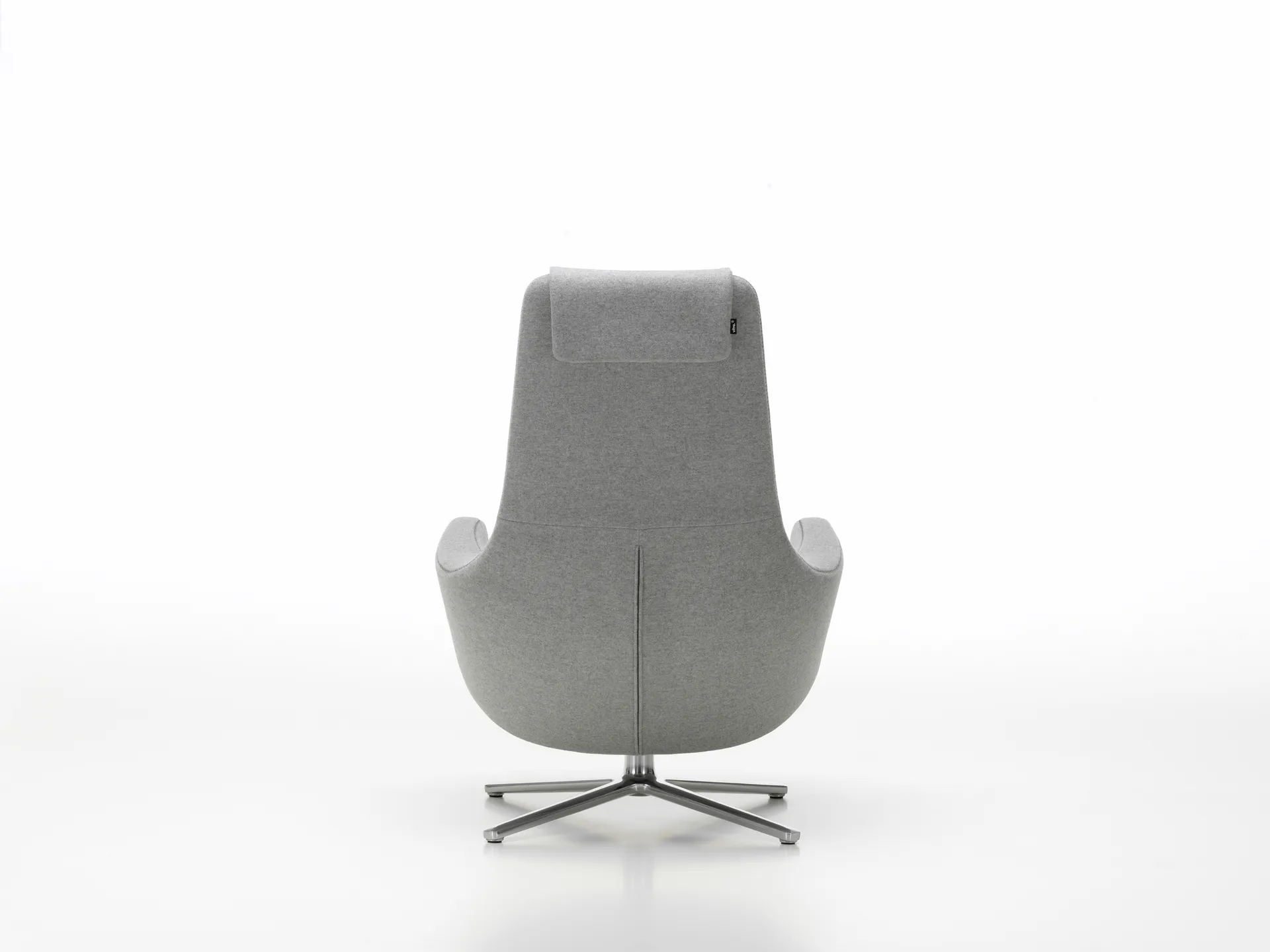 Repos fåtölj aluminiumstativ, Cosy 2 pebble grey Vitra