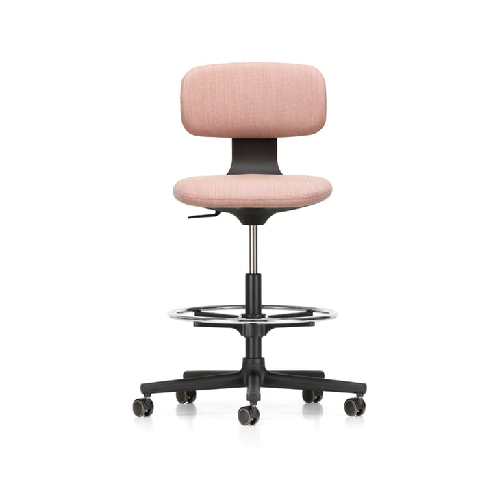 Rookie high deep black kontorsstol - Tress pale rose melange - Vitra