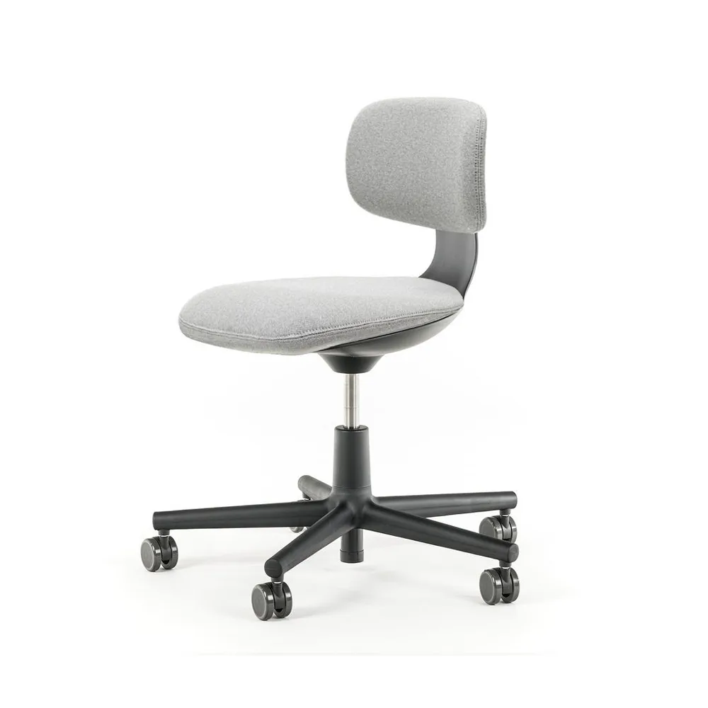 Rookie kontorsstol, plano cream white/sierra grey- deep black Vitra