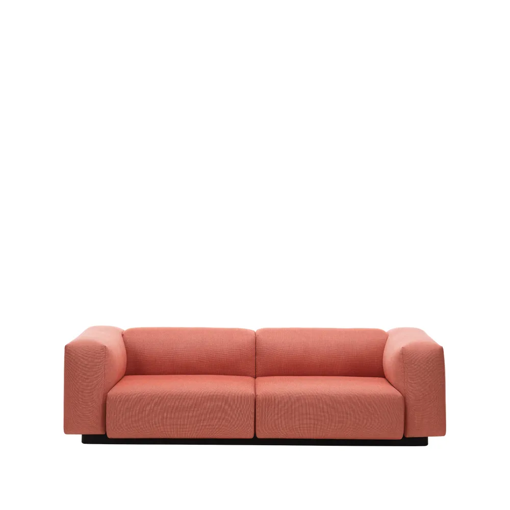 Soft modular 2-sits modulsoffa, Aura brick Vitra
