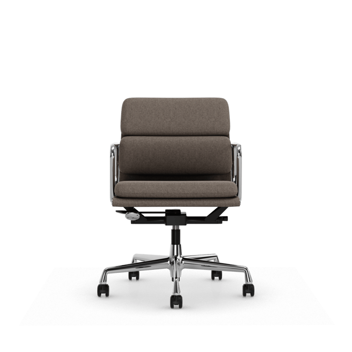 Soft Pad Chair EA 217 polerat kromstativ, Fossil Vitra