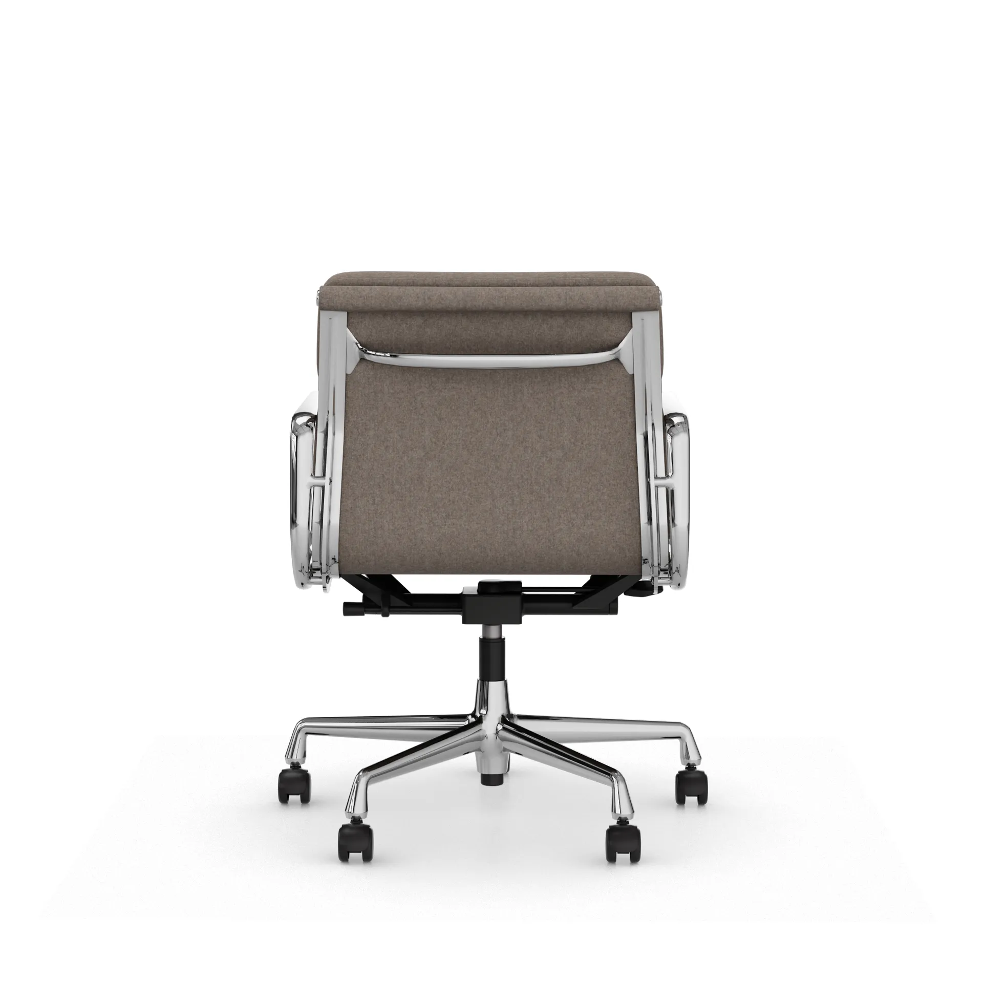 Soft Pad Chair EA 217 polerat kromstativ, Fossil Vitra