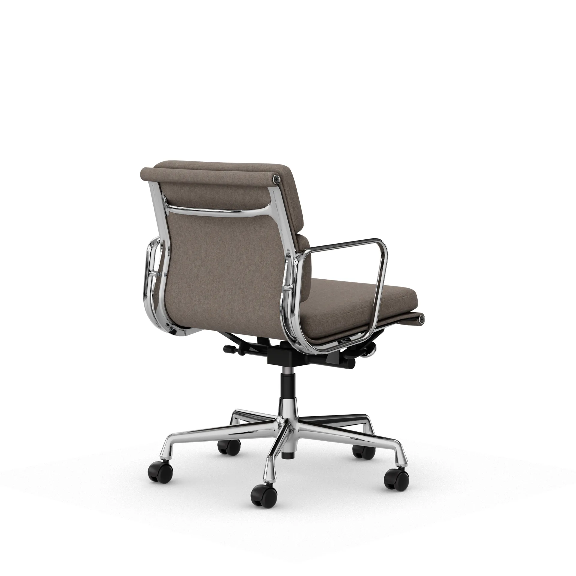 Soft Pad Chair EA 217 polerat kromstativ, Fossil Vitra