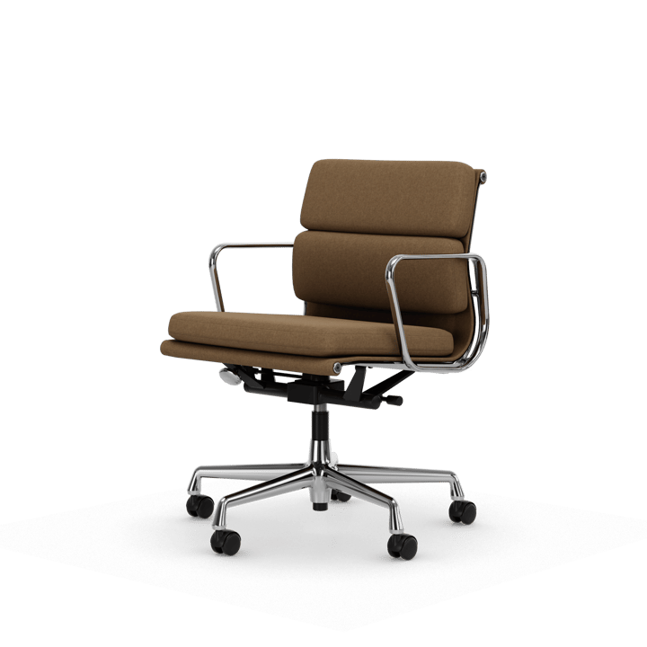 Soft Pad Chair EA 217 polerat kromstativ - Papyrus - Vitra