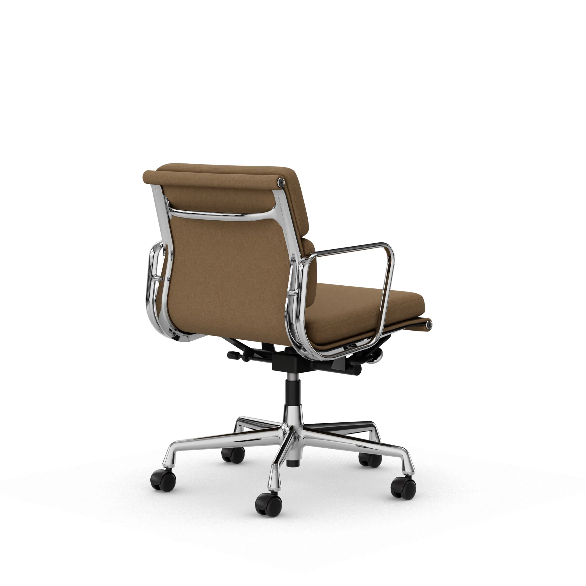 Soft Pad Chair EA 217 polerat kromstativ, Papyrus Vitra