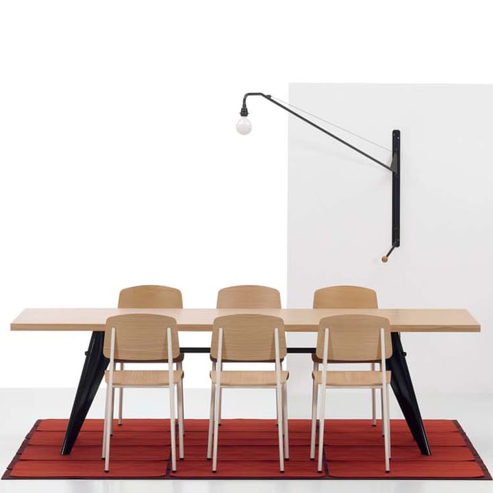 Standard SP stol, Teak brown-Red Vitra