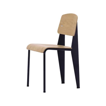 Standard stol - ek natur, deep black - Vitra